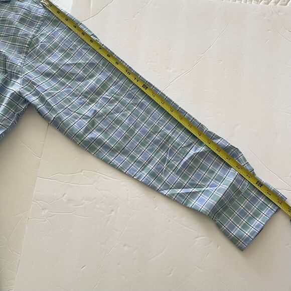 Tommy Hilfiger Mens Shirt L Multicolored Plaid Regular Fit Wrinkle Free Stretch - Picture 10 of 10